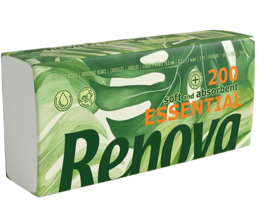 LENÇOS FACIAL ESSENTIAL RENOVA 200F