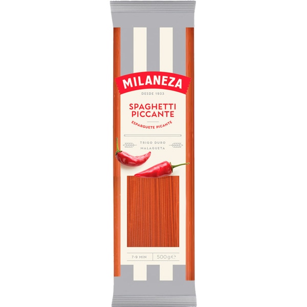 MASSA ESPARGUETE PICANTE MILANEZA 500GR