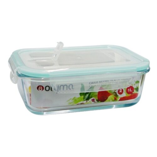 CAIXA HERMETICA VIDRO RETANGULAR EMA 1,5L
