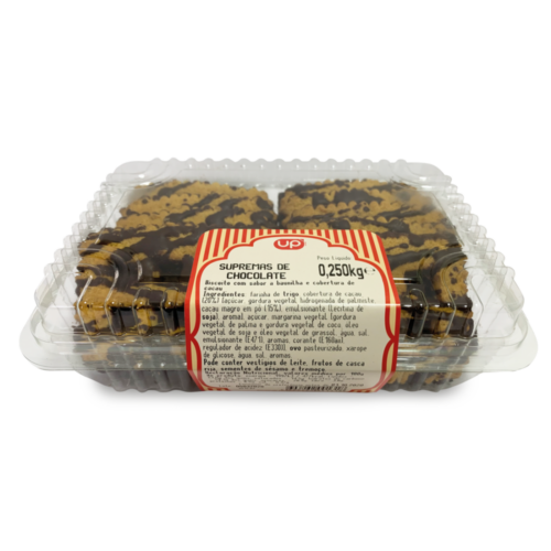 BOLACHA SUPREMAS CHOCOLATE UP CUVETE 250GR