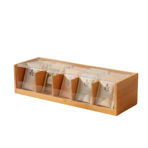 CAIXA MADEIRA PARA CHA 18X15.5X7CM W7079A