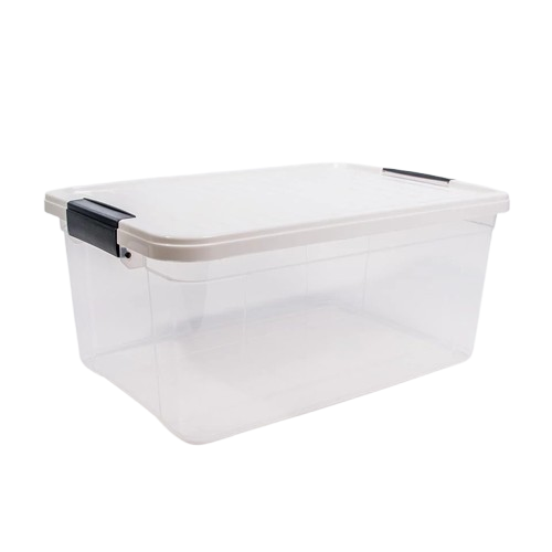 CAIXA ARRUMAÇÃO TRANSPARENTE C/TAMPA 33115 20L