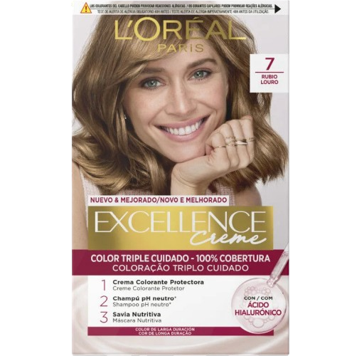 COLORAÇÃO EXCELLENCE CREME N.º 7 LOURO L'OREAL