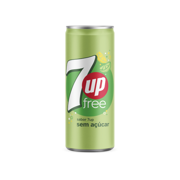REFRIGERANTE 7UP FREE LATA SLEEK 33CL VOLTA