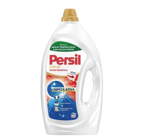 DETERGENTE LÍQUIDO MÁQUINA ROUPA LIMPEZA ATIVA EXPERT TIRA NODOAS PERSIL 105 DOSES