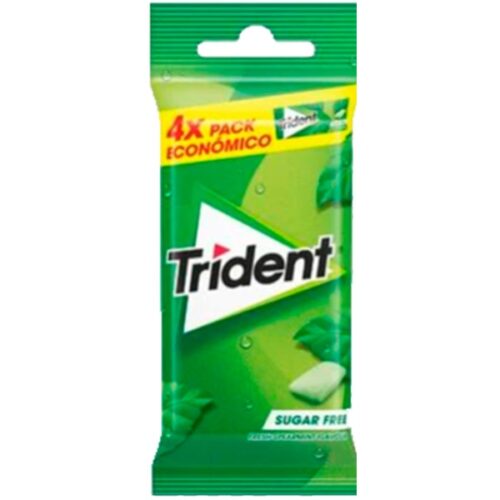 PASTILHAS SPEARMINT SEM AÇÚCAR TRIDENT 4X14GR