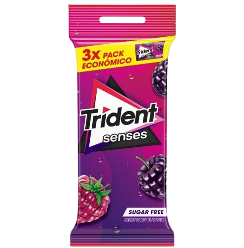 PASTILHA TRIDENT SENSES BERRY 3X23GR